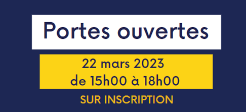 PORTES OUVERTES mercredi 22 mars 2023